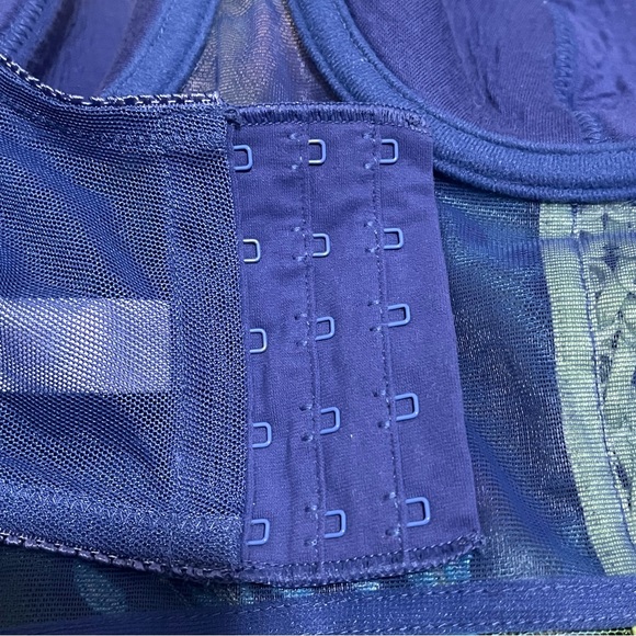 Y2K Bustier Corset Bra Size 36B Multicolor Tropical Print Preowned - Picture 7 of 12